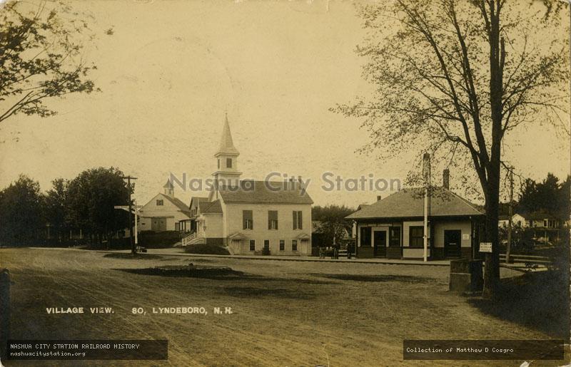 Postcard: Village View. South Lyndeboro, N.H.
